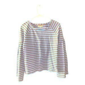 Madewell Striped Flared Long Sleeve Shirt Womens Size XS Simple Basic Lounge